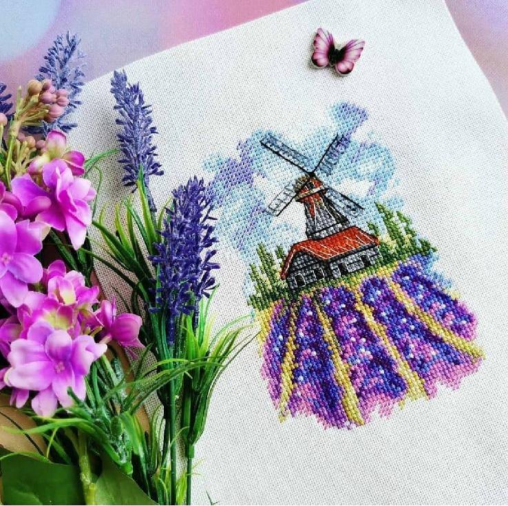 Summer Windmill - PDF Cross Stitch Pattern