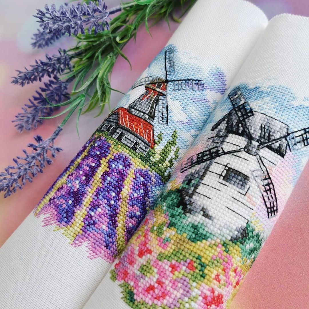 Summer Windmill - PDF Cross Stitch Pattern