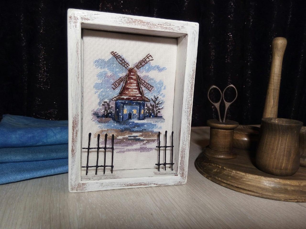 Windmill Winter - PDF Cross Stitch Pattern