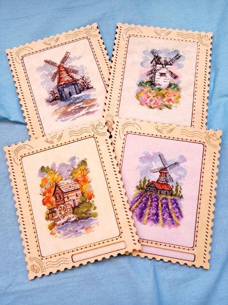 Windmill Winter - PDF Cross Stitch Pattern