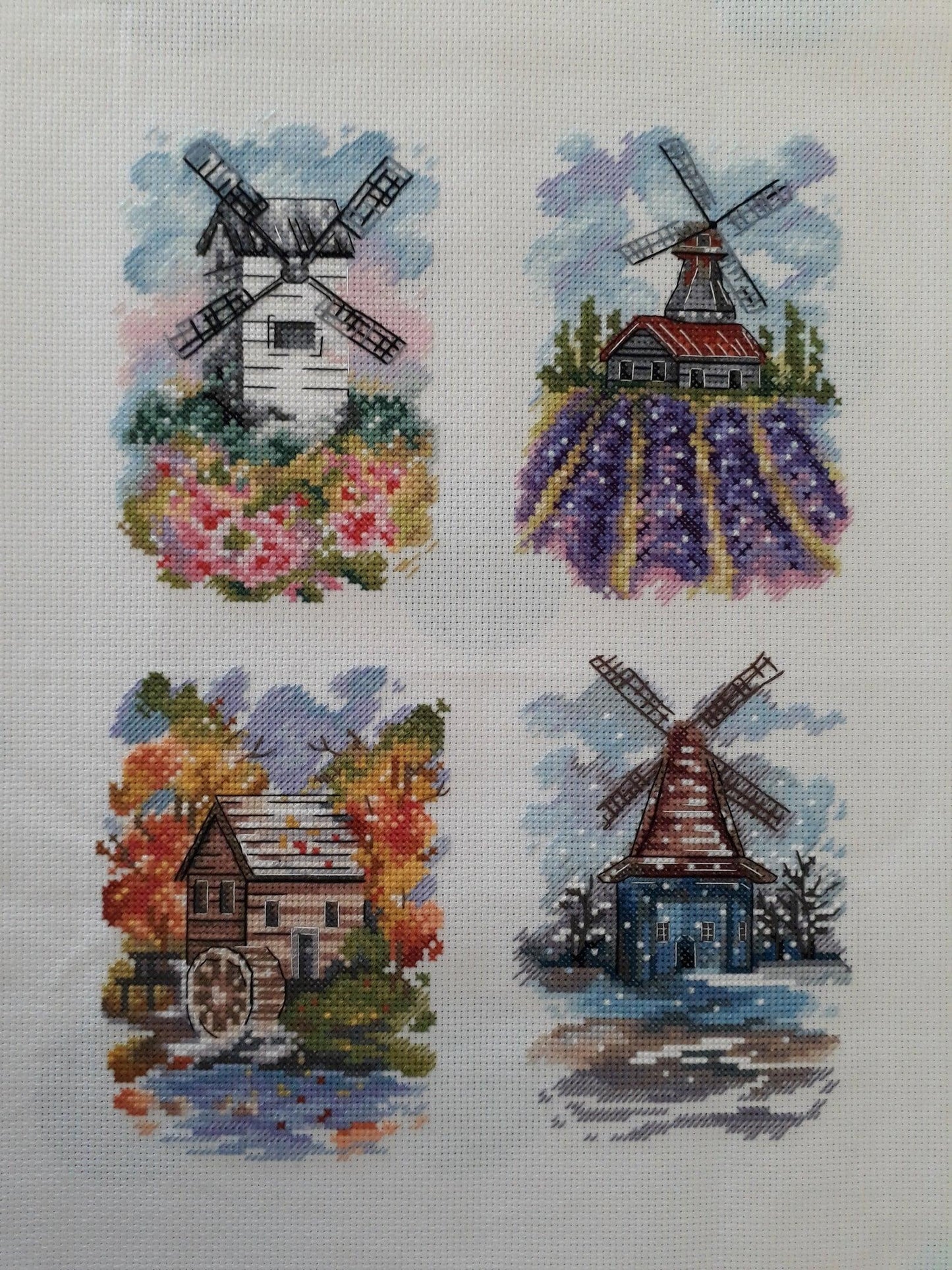 Windmill Winter - PDF Cross Stitch Pattern