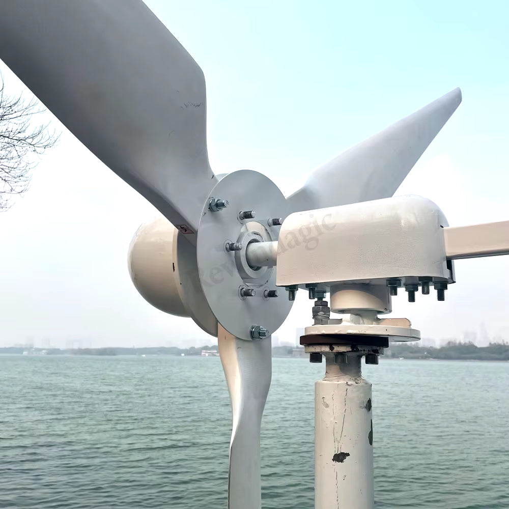 Horizontal Wind Turbine Generator Windmill 30KW 40KW 24V 48V 96V 110V 120V 220V 230V 380V 3 Blades Permanent Magnet Generator