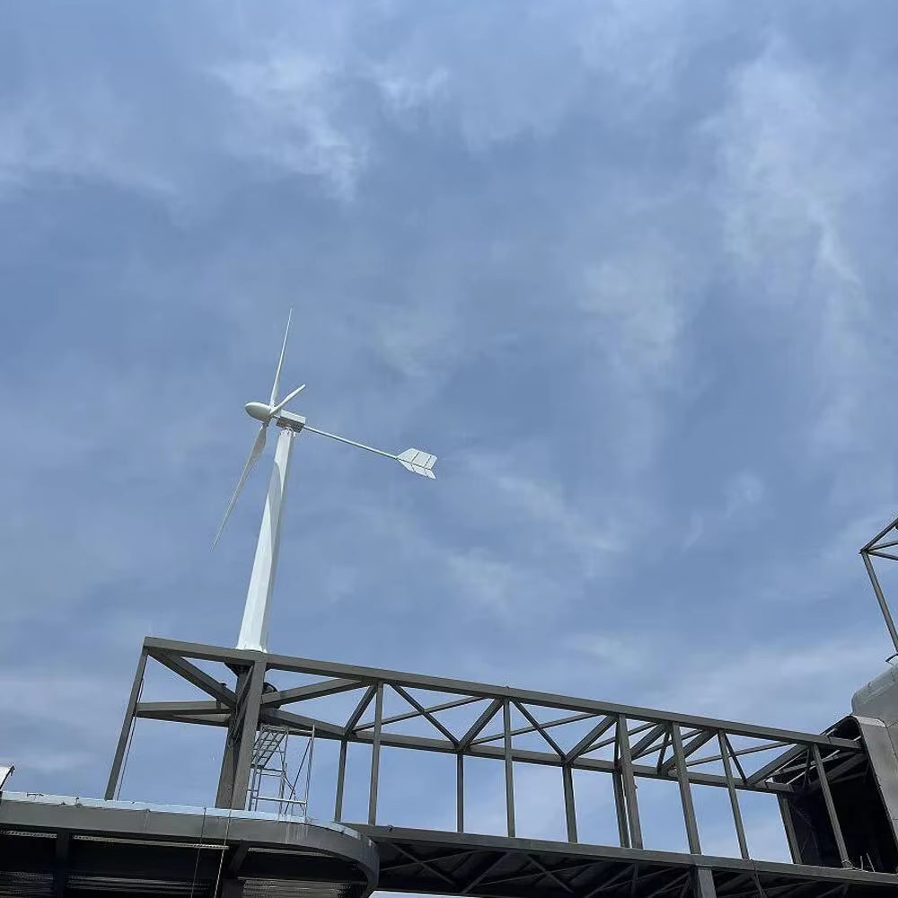 Horizontal Wind Turbine Generator Windmill 30KW 40KW 24V 48V 96V 110V 120V 220V 230V 380V 3 Blades Permanent Magnet Generator