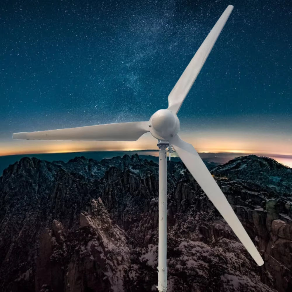 Horizontal Wind Turbine Generator Windmill 30KW 40KW 24V 48V 96V 110V 120V 220V 230V 380V 3 Blades Permanent Magnet Generator