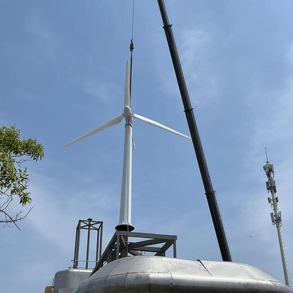 New Energy 30000W 48V-220V Small Windmill 3 Blades Horizontal Wind Turbine Generator Free MPPT Controller for Homeuse for You