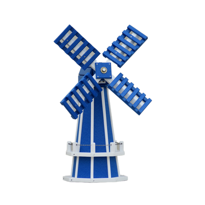 30" Octagon Poly Dutch Windmill (Blue/white trim)