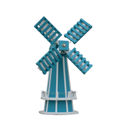 30" Octagon Poly Dutch Windmill (Aruba Blue with White trim)
