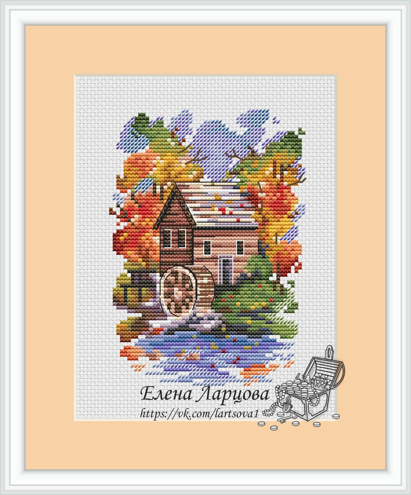 Windmill Autumn - PDF Cross Stitch Pattern