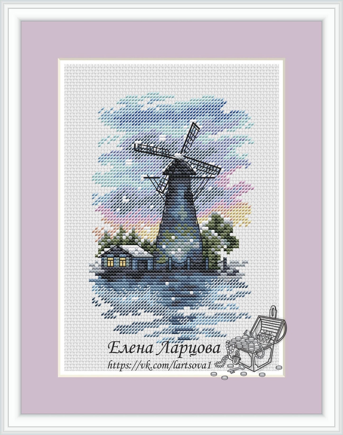 Windmill - PDF Cross Stitch Pattern